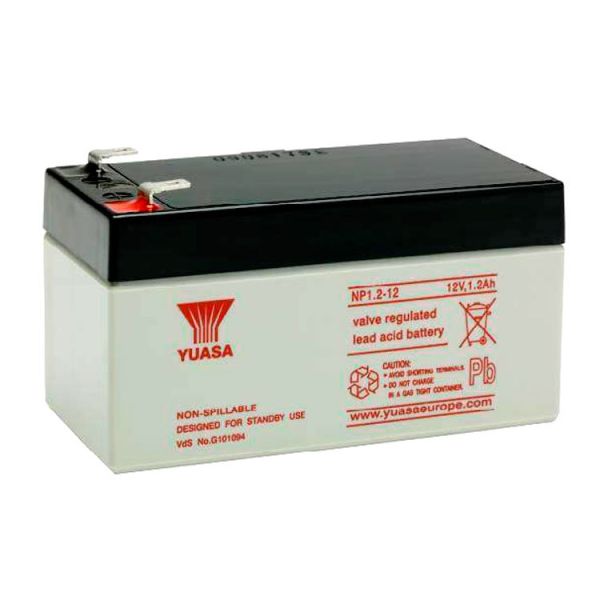 Аккумулятор для ИБП Yuasa NP1.2-12 1,2А/ч-12V для UPS EN зажим (FASTON) - - 97x48x55