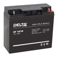 Аккумулятор для ИБП Delta Battery DT 1218 DT1218 18А/ч-12V - EN5 зажим (FASTON) обратная 181x76x168