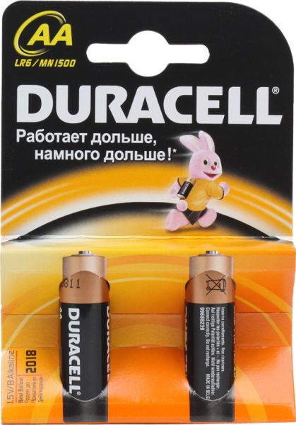 Батарейка Duracell Basic LR6-2BL-2 АА