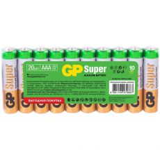 Батарейка GP Super Alkaline 24A LR03 AAA, 20 шт.