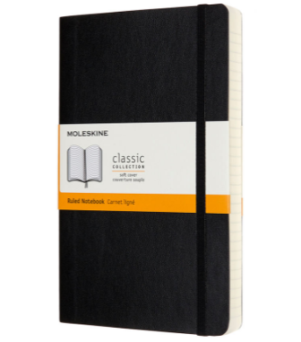 Блокнот Moleskine CLASSIC SOFT EXPENDED QP616EXP LARGE 400 л в линейку черный