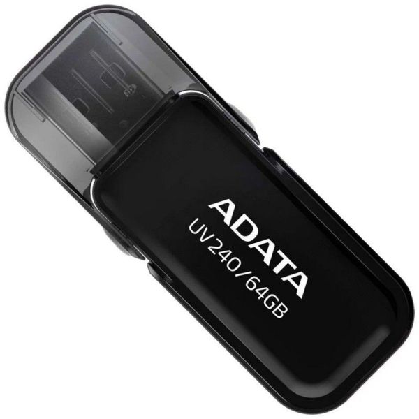 Флешка ADATA UV240 64Гб USB2.0 64Гб Черный