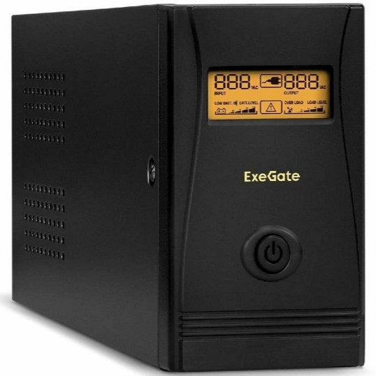 Источник бесперебойного питания Exegate SpecialPro Smart LLB-650 LCD черный, 650BA