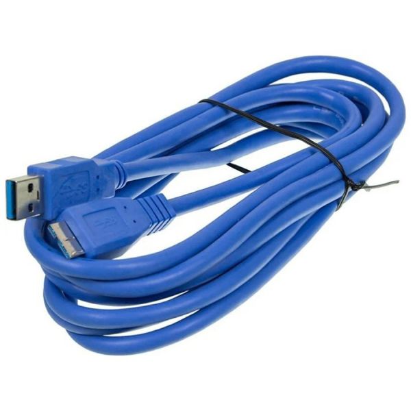 Кабель Ningbo micro USB 3.0 B (m) USB A(m) синий 3м