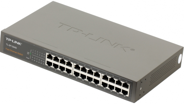 Коммутатор TP-LINK TL-SF1024D 24x10/100 Мбит/сек, неуправляемый