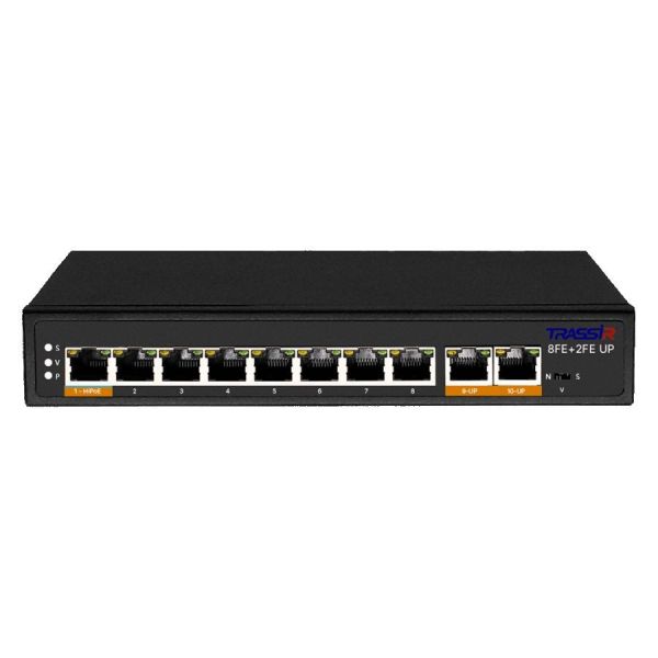 Коммутатор Trassir TR-NS1110-120-8POE x, неуправляемый