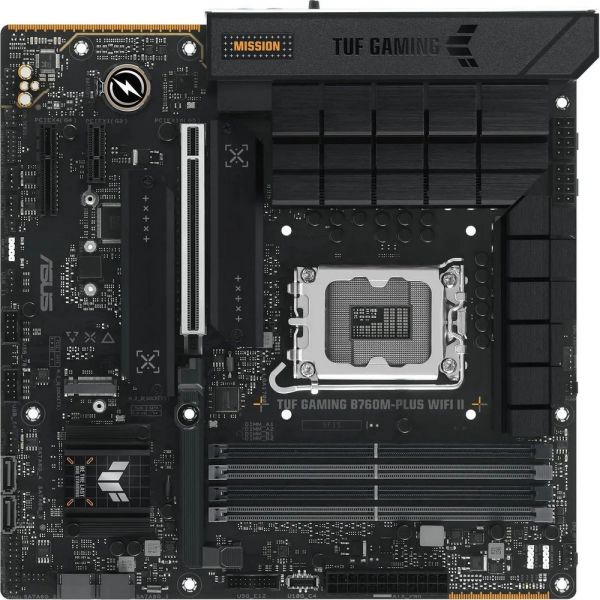 Материнская плата ASUS TUF GAMING B760M-PLUS WIFI II LGA 1700, Intel B760, mATX, Ret