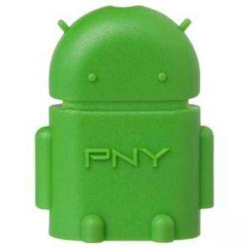 Переходник PNY OTG-A2G-EF USB-microUSB reader Android Green