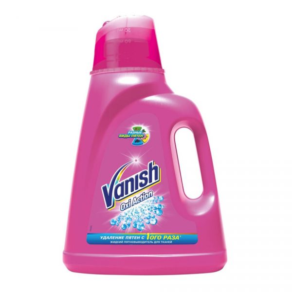 Пятновыводитель Vanish Oxi Action для белого и цветного белья, 2 л , бутылка