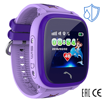 Умные часы Smart Baby Watch W9 фиолетовый