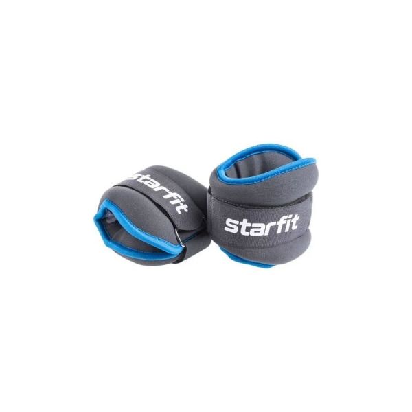 Утяжелитель Starfit WT-501 черный/синий 2 кг x 2 шт.