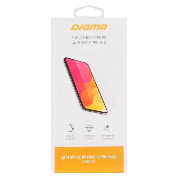 Защитное стекло для экрана Digma [dgg1ap12pm] Apple iPhone 12 Pro Max